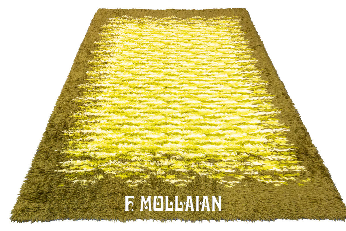 Rya Rug Swedish Green Color n°:366007